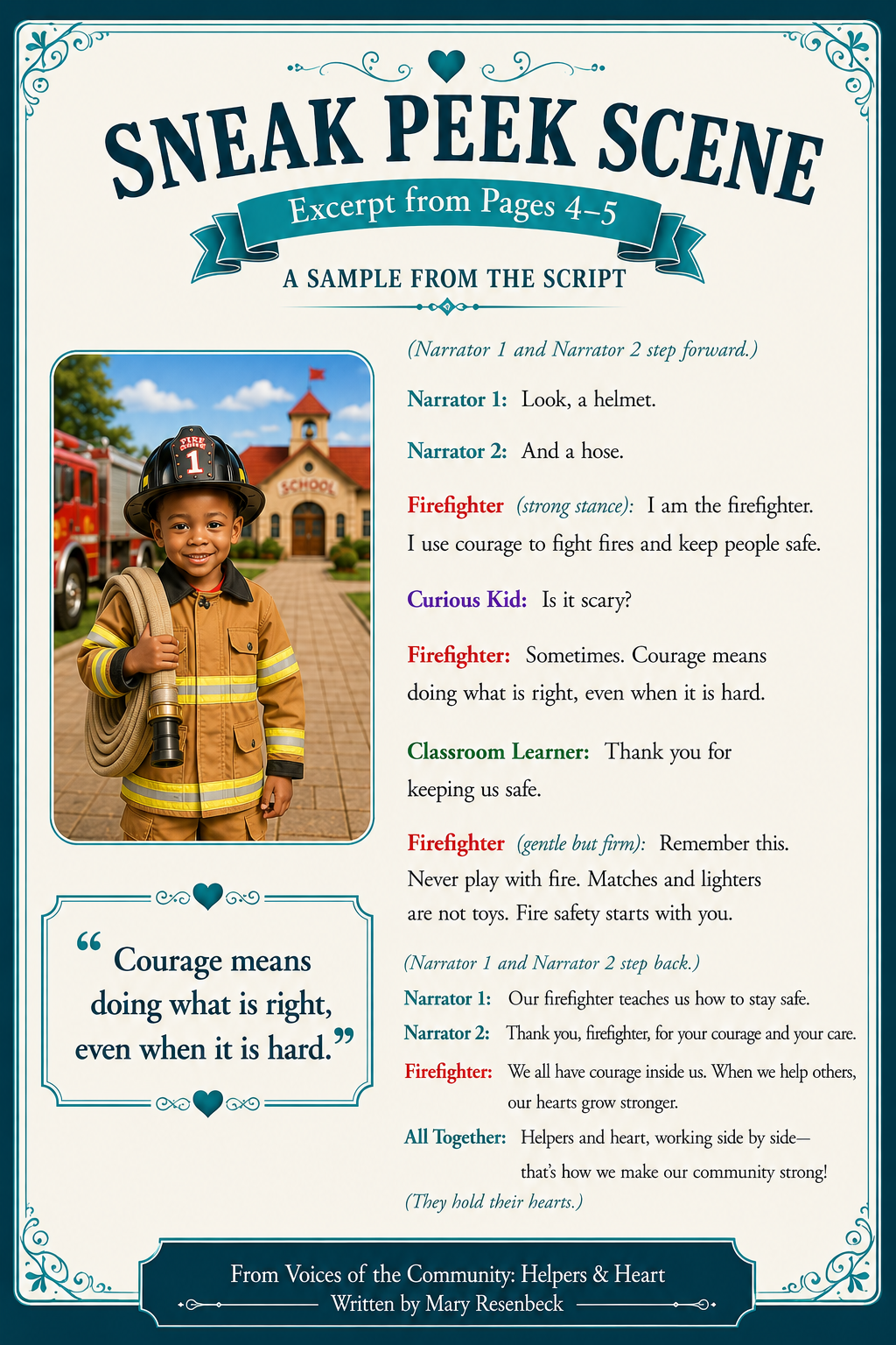 Sneak peek scene from Voices of the Community script