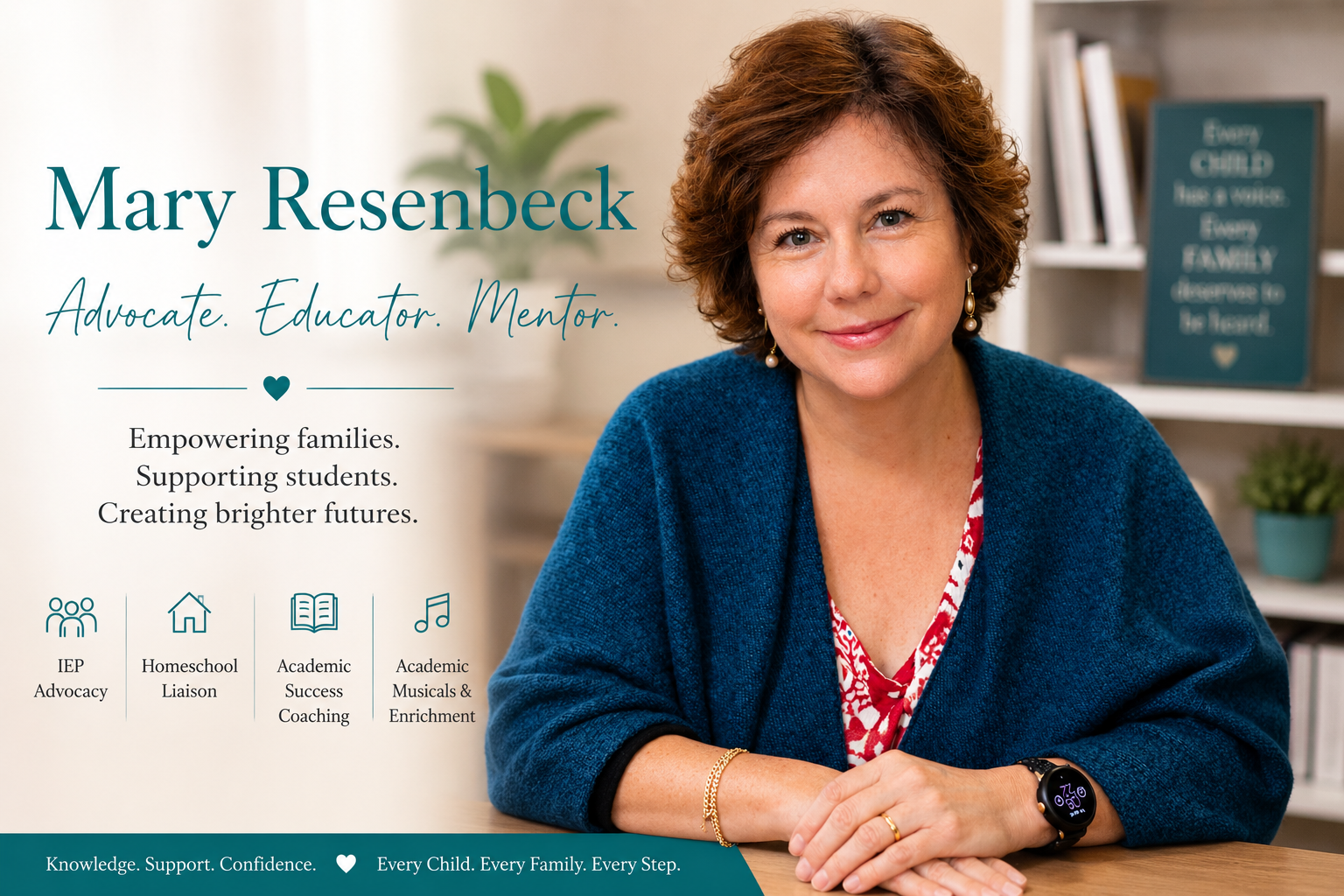 Mary Resenbeck — Advocate. Educator. Mentor. Empowering families, supporting students, creating brighter futures.